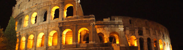 colosseum under the moon