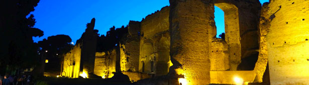 terme di caracalla di notte