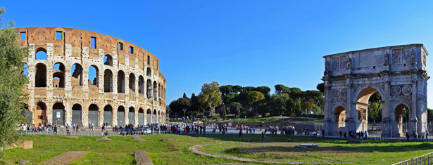 Colosseo e foro Pasqua