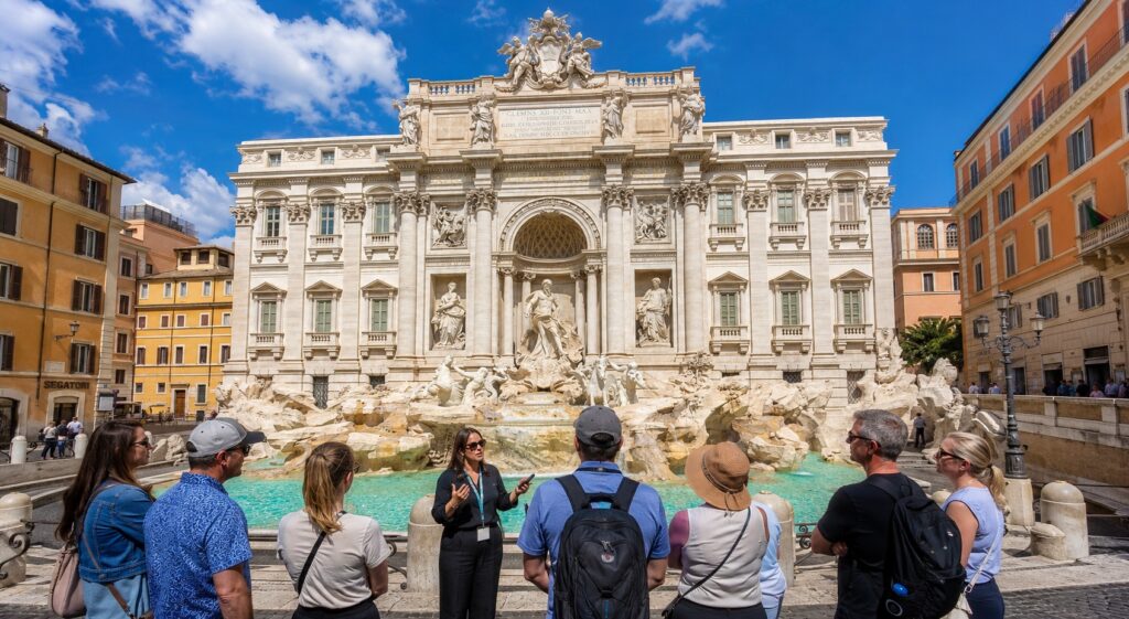 tour Roma Barocca fontana di trevi